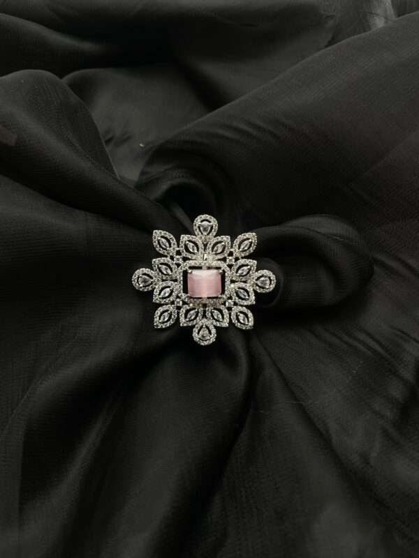 AD Zircon Sun-Flower Ring