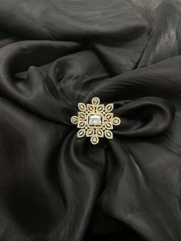 AD Zircon Sun-Flower Ring - Image 3