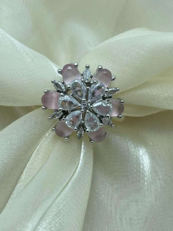 AD Zircon Flower Ring - Image 2